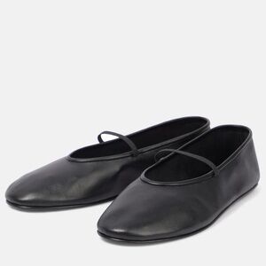 The Row Leather Ballet Flats black size 38.5 sold out most everywhere
